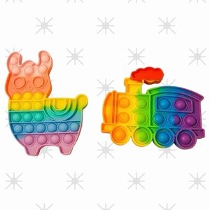 Rainbow Pop Fidget Toy Set for Kids